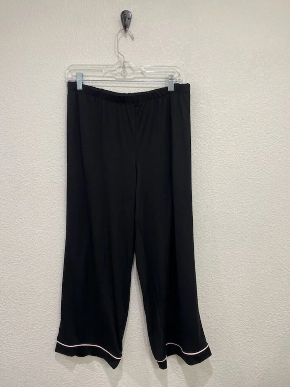 Joyspun Notch Collar PJ Set Sleepwear Lounge Black XL (16-18)